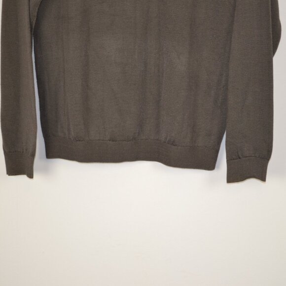 Barcelino Mens S Jacquard Long Sleeve Pullover Fancy Textured Stretch Sweater - Picture 5 of 8